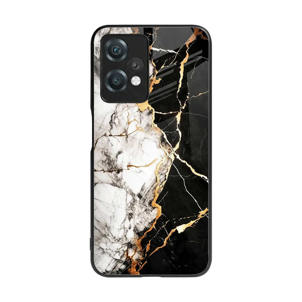 Gilded Marble back phone cover | glass case for oneplus nord ce 2 lite
