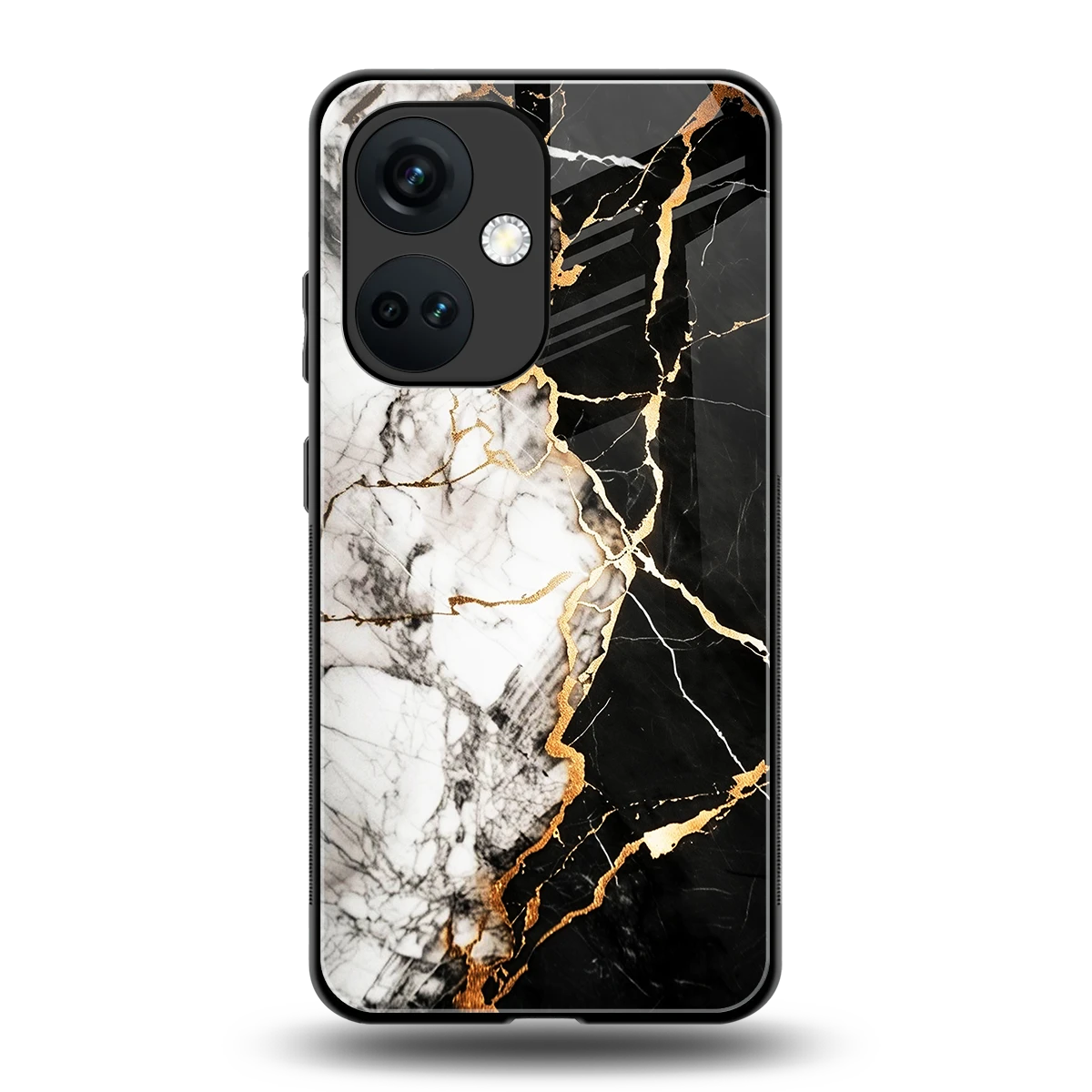 Gilded Marble back phone cover | glass case for oneplus nord ce 3