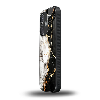 Gilded Marble oneplus nord ce 3 mobile cover | shockproof glass phone case