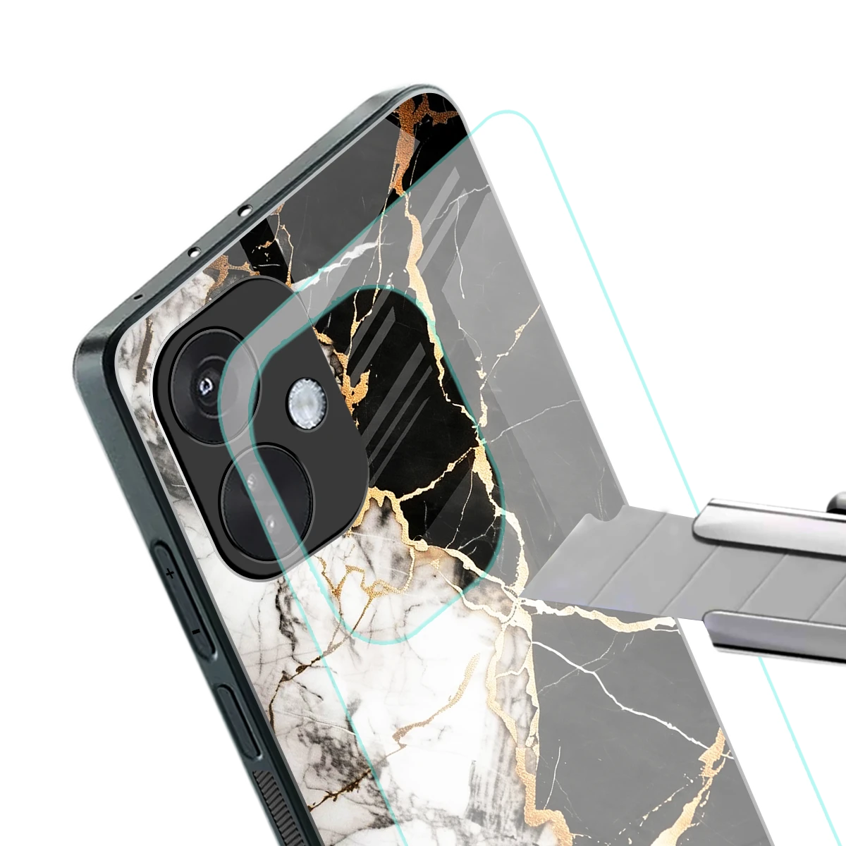Gilded Marble stylish phone case for oneplus nord ce 3 | glossy glass and slim fit