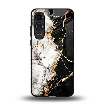Gilded Marble back phone cover | glass case for oneplus nord ce 4 lite
