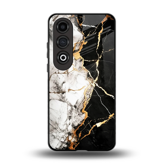 Gilded Marble back phone cover | glass case for oneplus nord ce 4