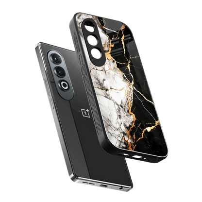 Gilded Marble sleek oneplus nord ce 4 cover with tempered glass back and TPU edges