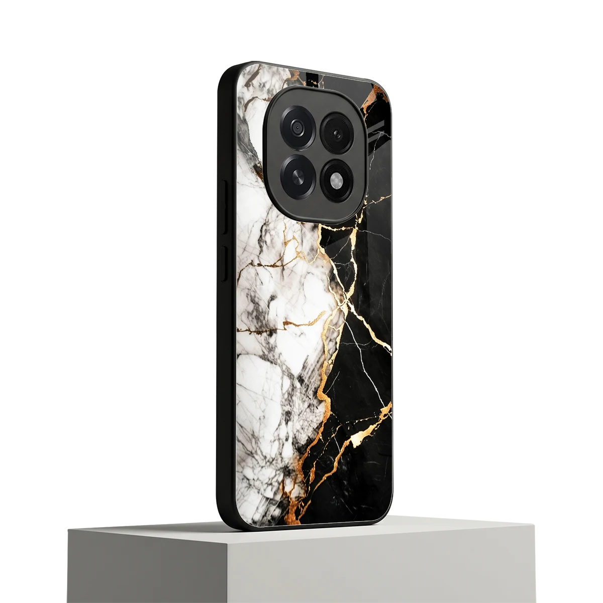 Gilded Marble oppo f29 5g mobile cover | shockproof glass phone case