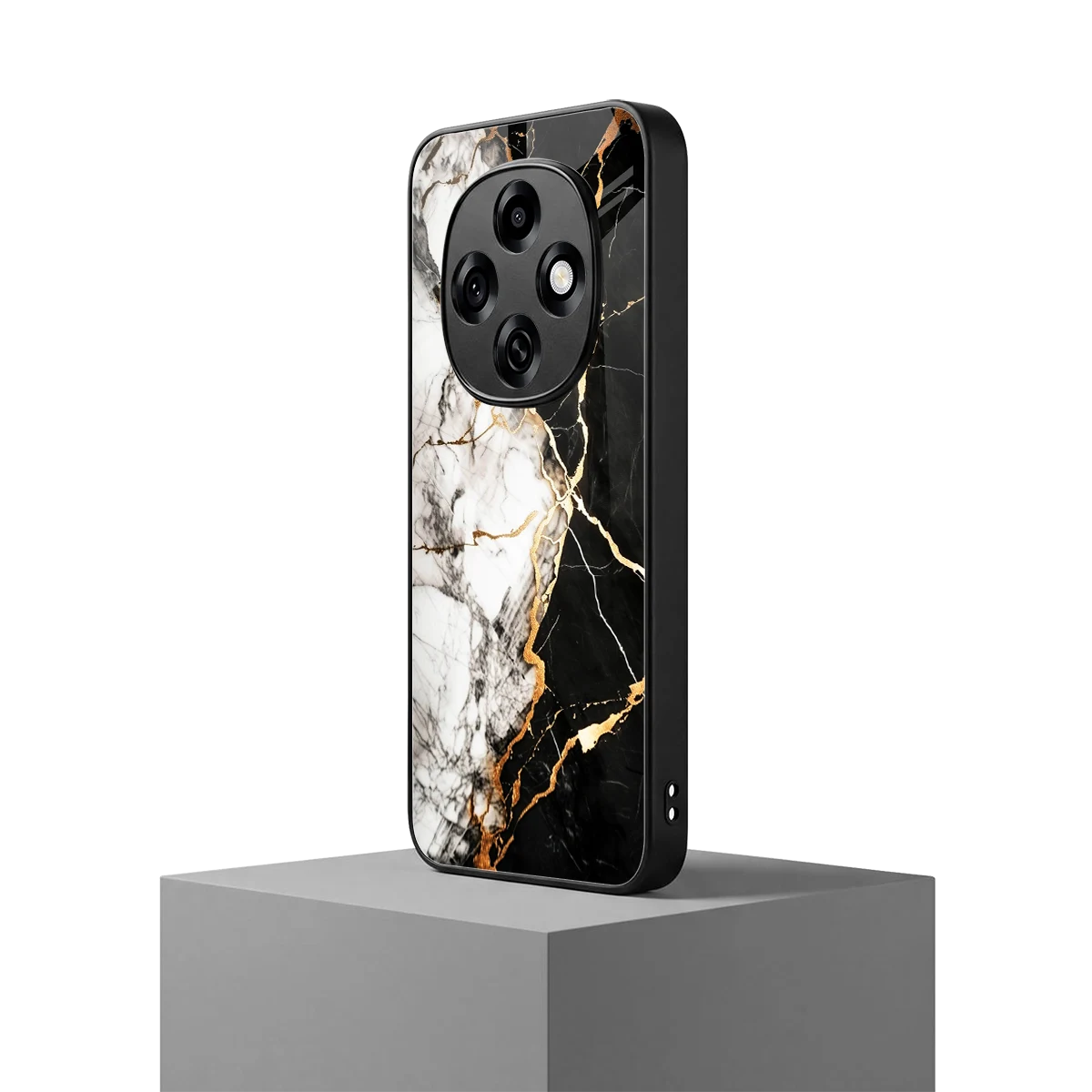 Gilded Marble oppo f31 pro 5g mobile cover | shockproof glass phone case