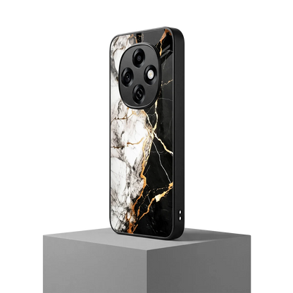 Gilded Marble oppo f31 pro 5g mobile cover | shockproof glass phone case