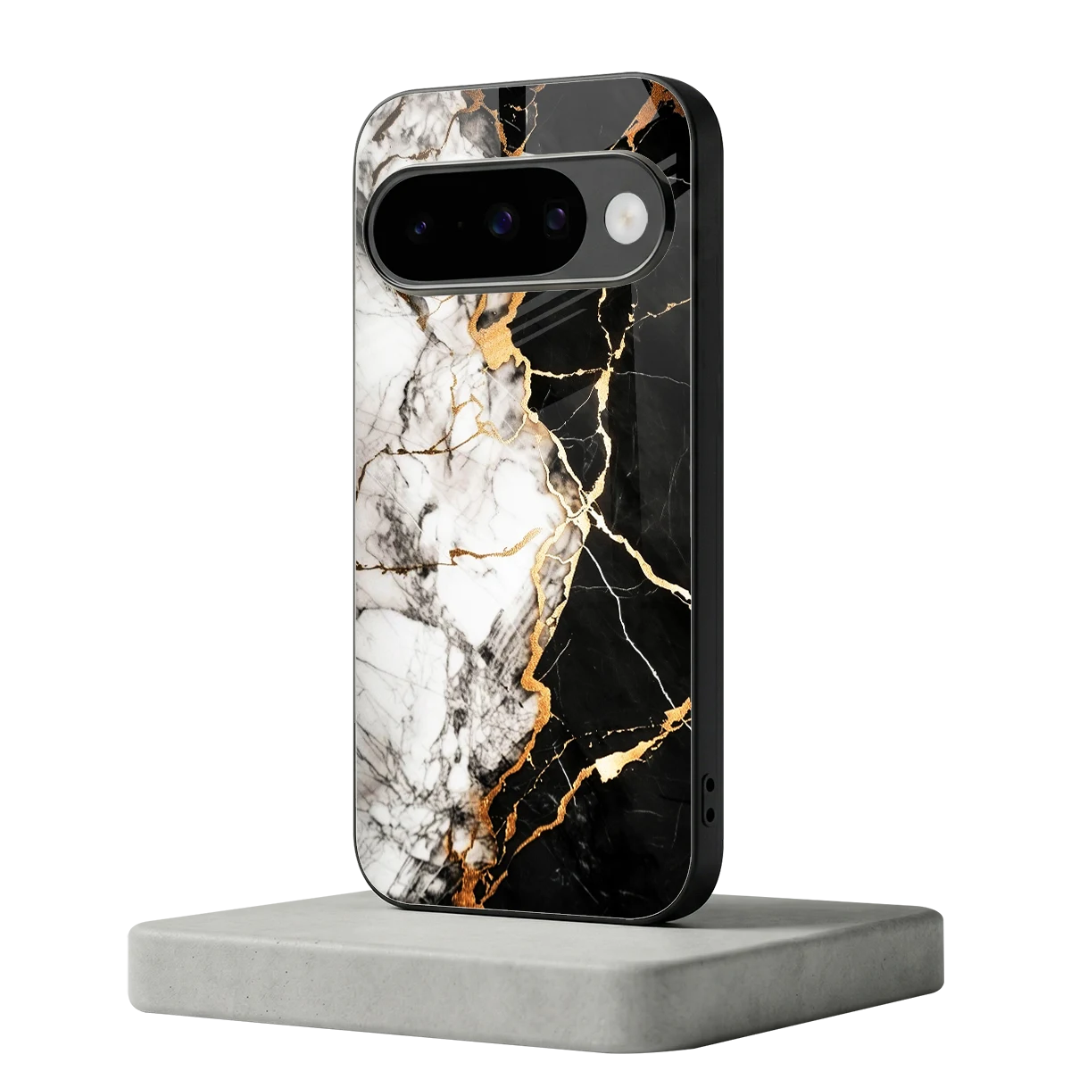 Gilded Marble google pixel 10 mobile cover | shockproof glass phone case