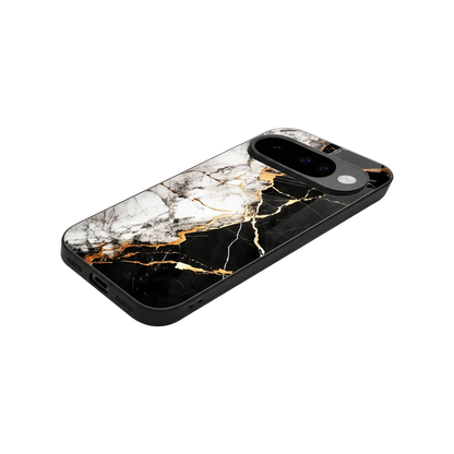 Gilded Marble stylish phone case for google pixel 10 | glossy glass and slim fit