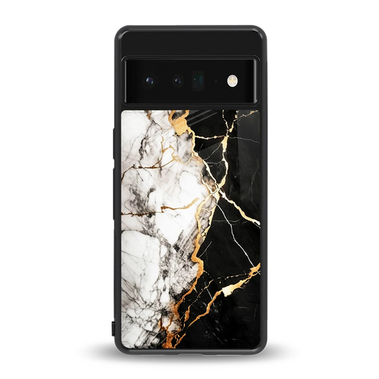 Gilded Marble back phone cover | glass case for google pixel 6 pro