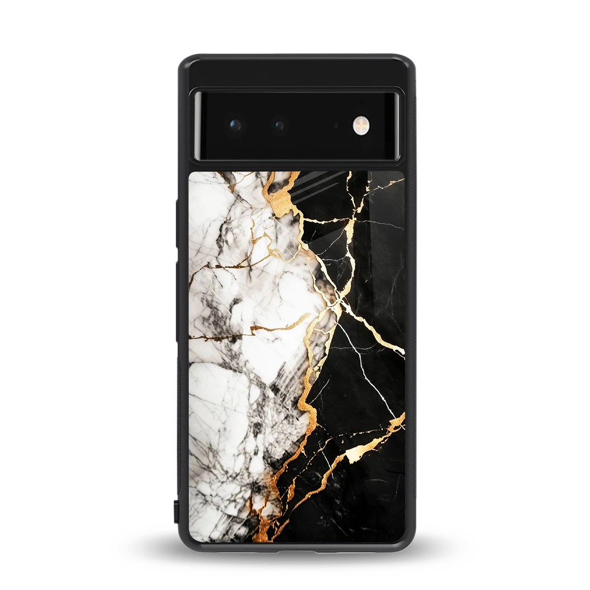Gilded Marble back phone cover | glass case for google pixel 6a