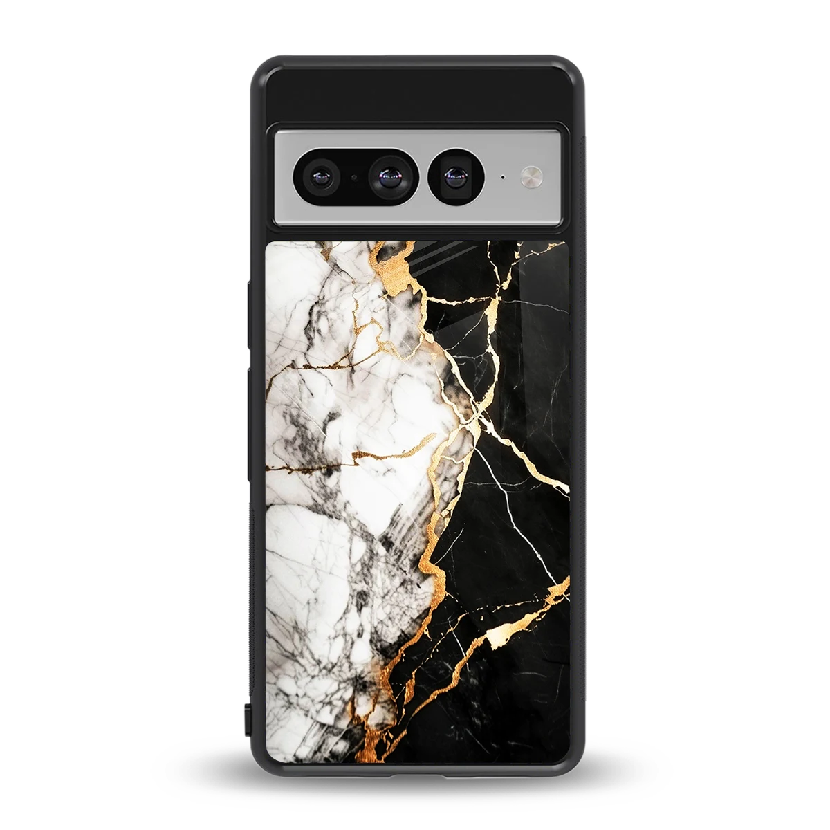 Gilded Marble back phone cover | glass case for google pixel 7 pro