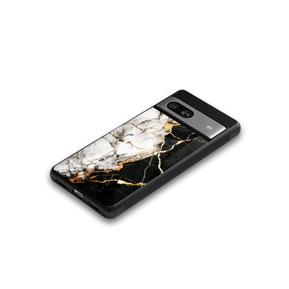 Gilded Marble google pixel 7a mobile cover | shockproof glass phone case