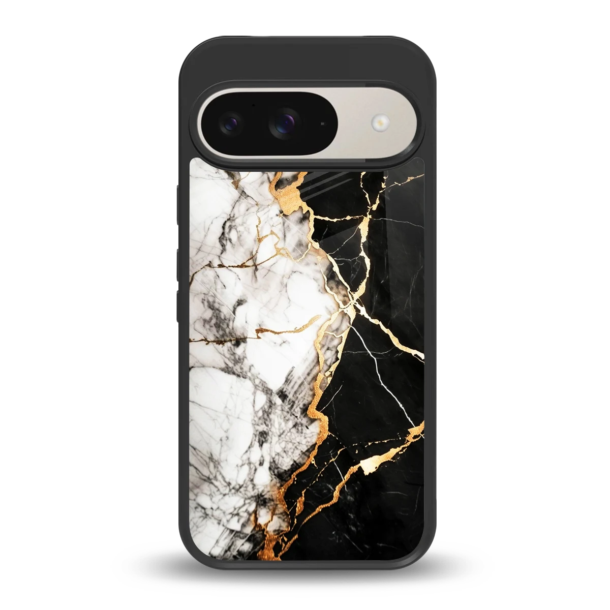 Gilded Marble back phone cover | glass case for google pixel 9