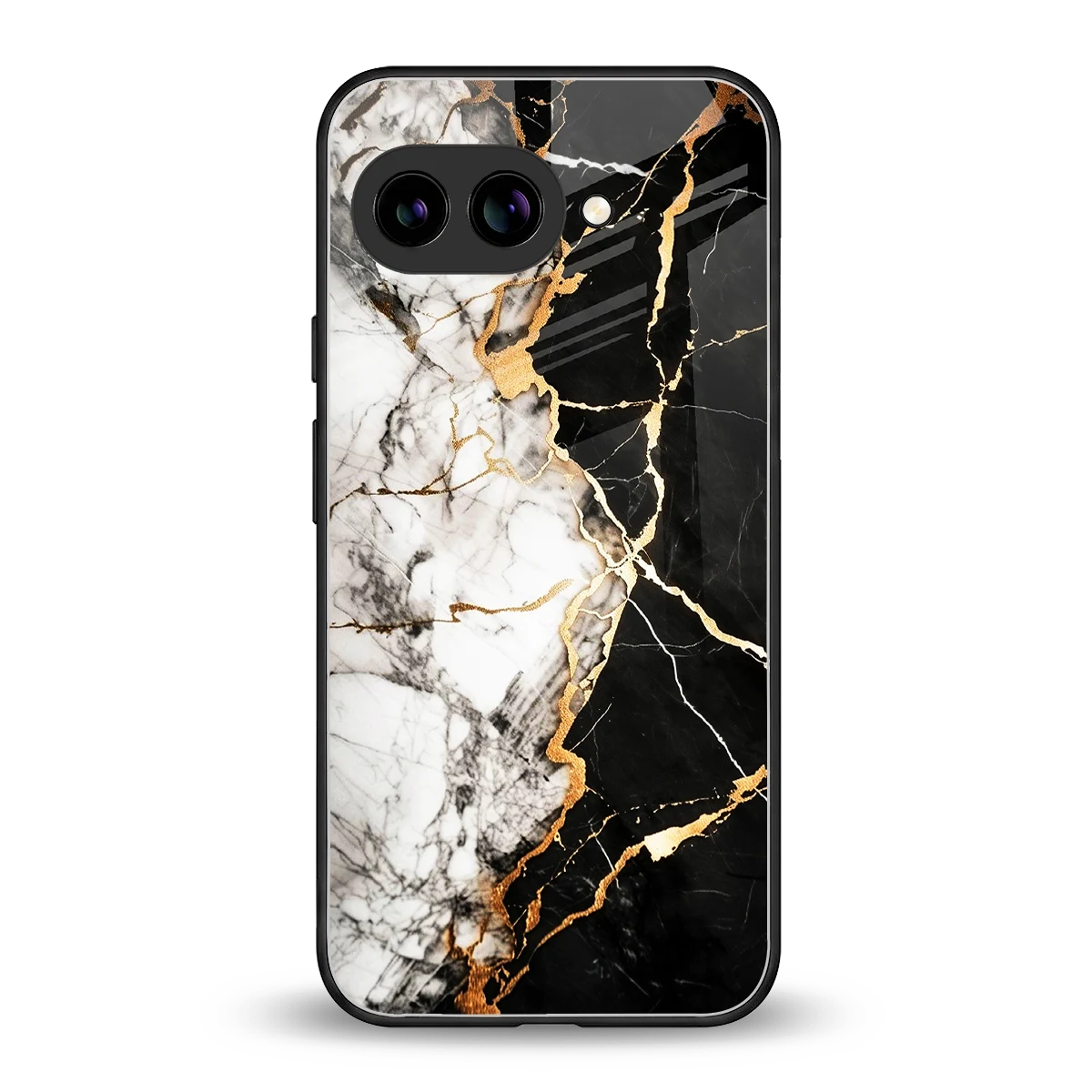 Gilded Marble back phone cover | glass case for google pixel 10a