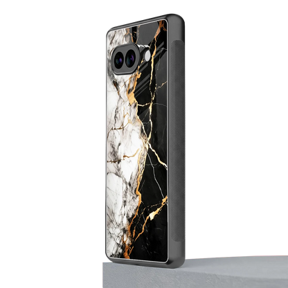 Gilded Marble google pixel 10a mobile cover | shockproof glass phone case