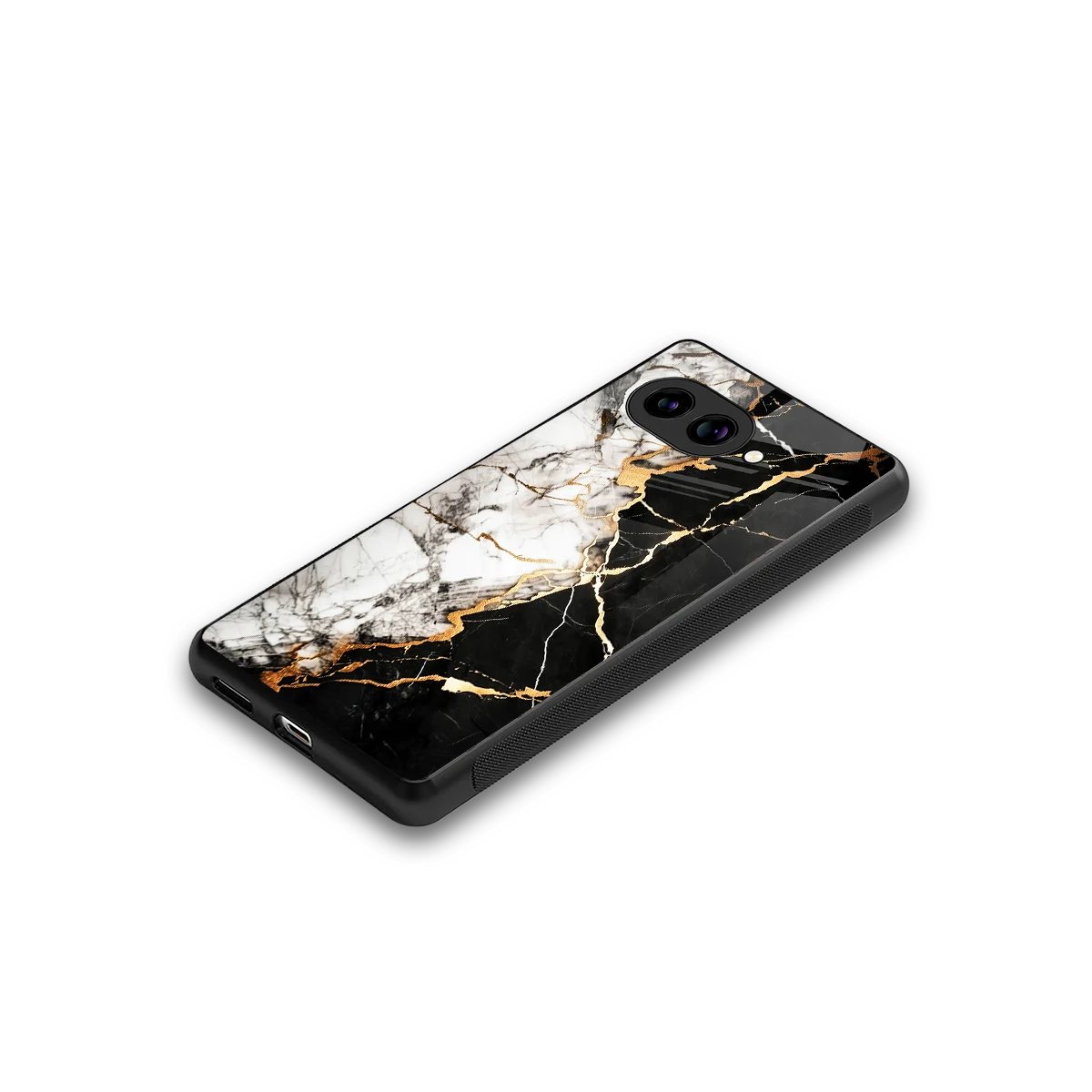 Gilded Marble stylish phone case for google pixel 10a | glossy glass and slim fit