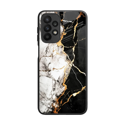 Gilded Marble back phone cover | glass case for samsung galaxy a23