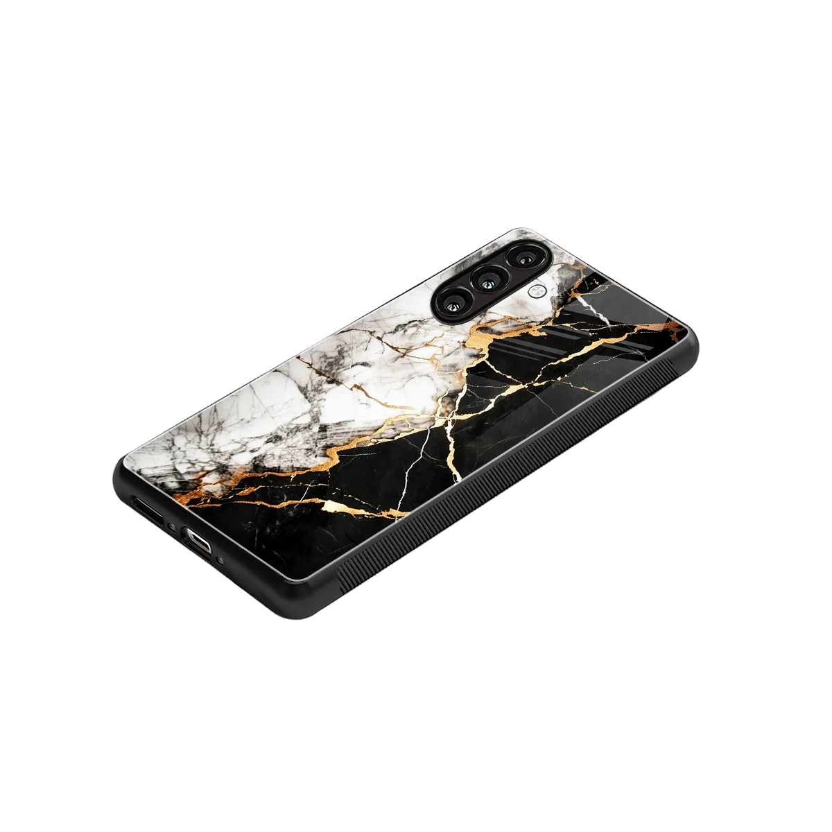 Gilded Marble stylish phone case for samsung galaxy m34 5g | glossy glass and slim fit