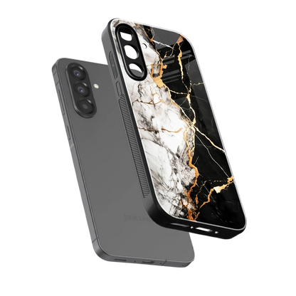Gilded Marble sleek samsung galaxy a36 5g cover with tempered glass back and TPU edges