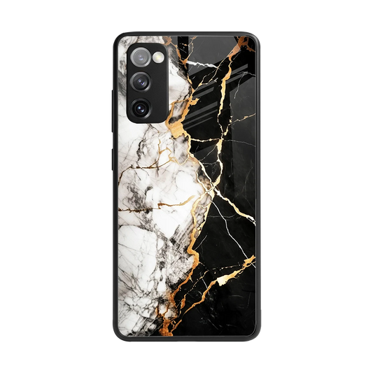 Gilded Marble back phone cover | glass case for samsung galaxy s20 fe