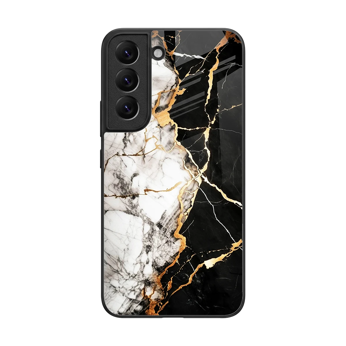 Gilded Marble back phone cover | glass case for samsung galaxy s22