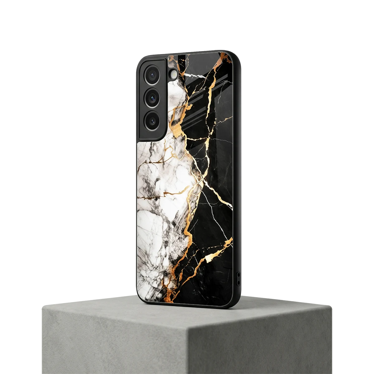 Gilded Marble samsung galaxy s22 mobile cover | shockproof glass phone case