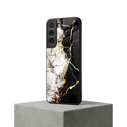 Gilded Marble samsung galaxy s22 mobile cover | shockproof glass phone case
