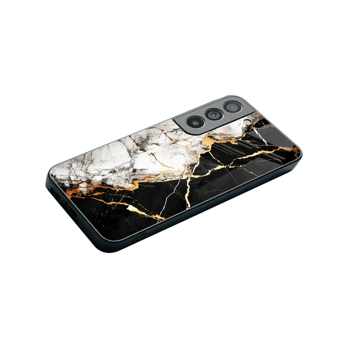Gilded Marble stylish phone case for samsung galaxy s22 | glossy glass and slim fit