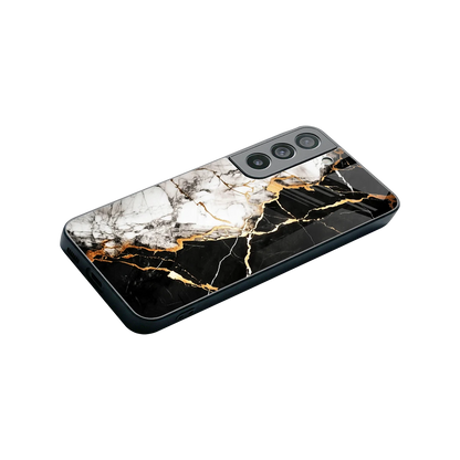 Gilded Marble stylish phone case for samsung galaxy s22 | glossy glass and slim fit