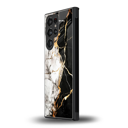 Gilded Marble samsung galaxy s23 ultra mobile cover | shockproof glass phone case