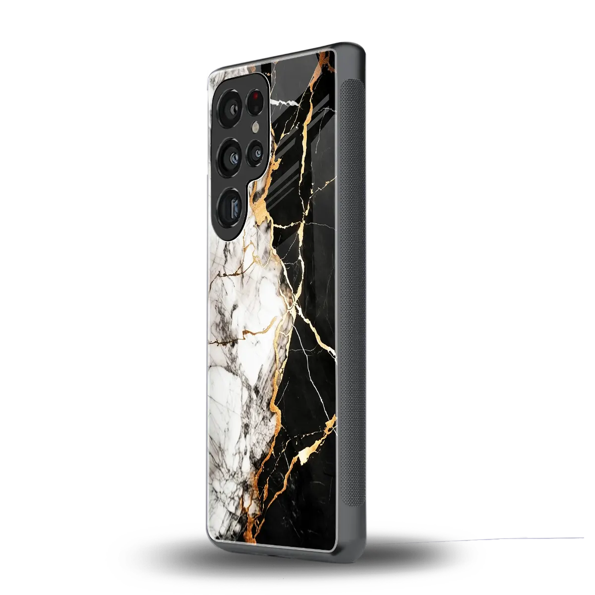 Gilded Marble samsung galaxy s25 ultra mobile cover | shockproof glass phone case