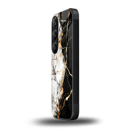 Gilded Marble samsung galaxy s24 mobile cover | shockproof glass phone case
