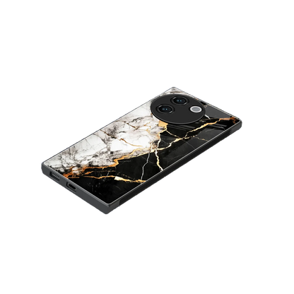 Gilded Marble stylish phone case for vivo v30e | glossy glass and slim fit