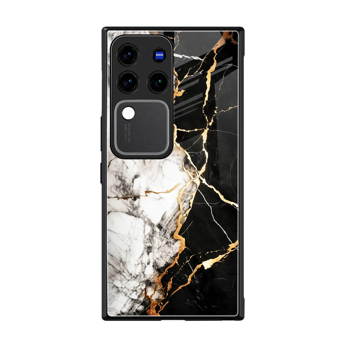 Gilded Marble back phone cover | glass case forvivo v30 pro
