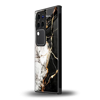 Gilded Marblevivo v30 pro mobile cover | shockproof glass phone case