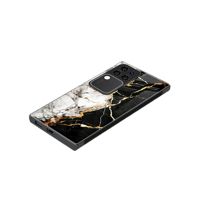 Gilded Marble stylish phone case forvivo v30 pro | glossy glass and slim fit