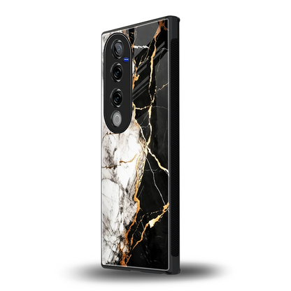 Gilded Marble vivo v40 pro mobile cover | shockproof glass phone case