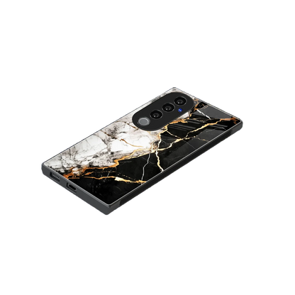 Gilded Marble stylish phone case for vivo v40 pro | glossy glass and slim fit