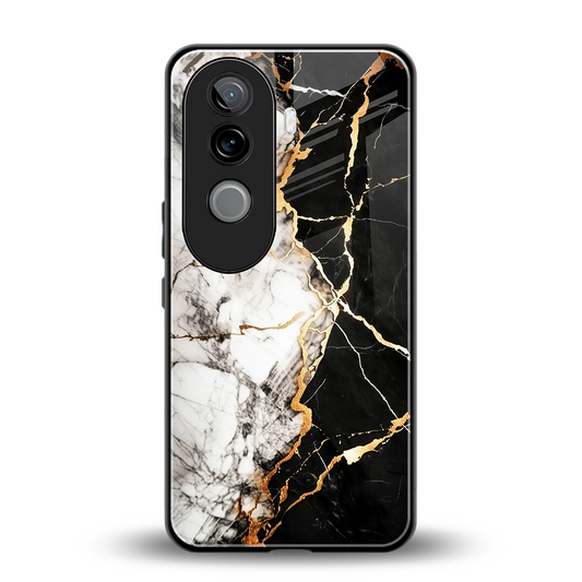 Gilded Marble back phone cover | glass case for vivo v40e