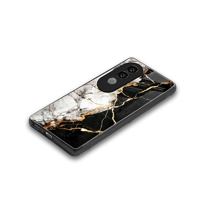 Gilded Marble stylish phone case for vivo v40e | glossy glass and slim fit