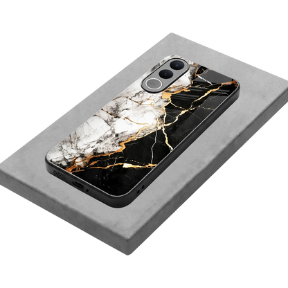 Gilded Marble stylish phone case for vivo v70 fe | glossy glass and slim fit