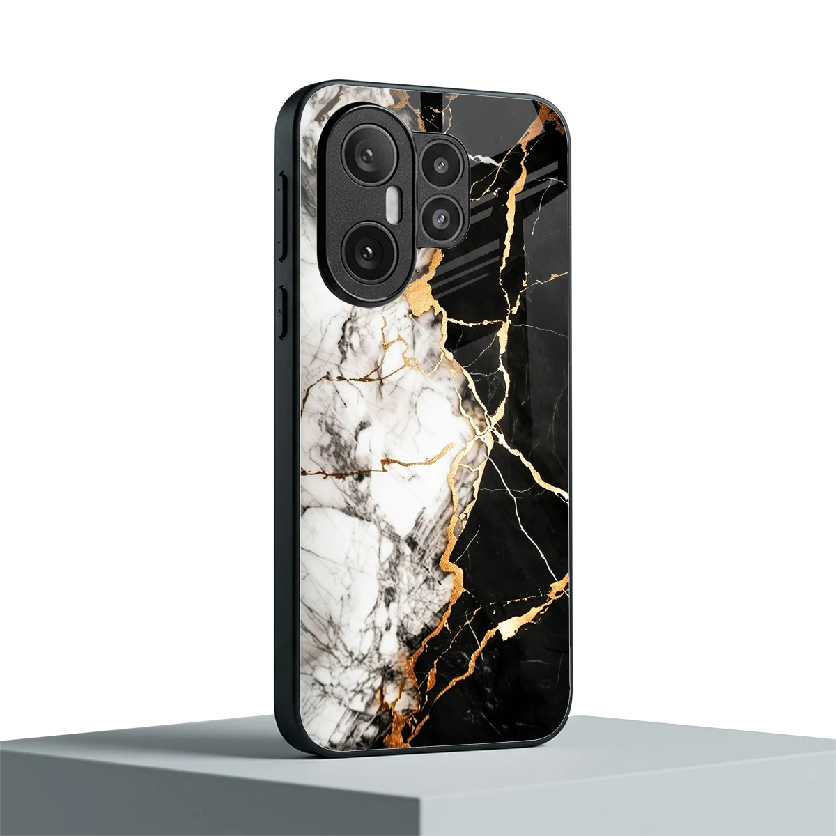 Gilded Marble vivo x200 fe mobile cover | shockproof glass phone case