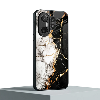 Gilded Marble vivo x200 fe mobile cover | shockproof glass phone case