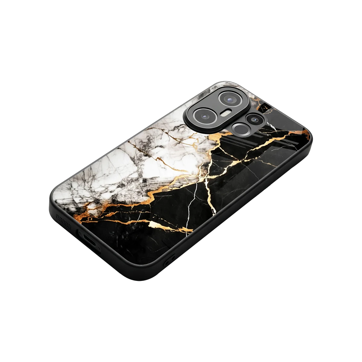 Gilded Marble stylish phone case for vivo x200 fe | glossy glass and slim fit