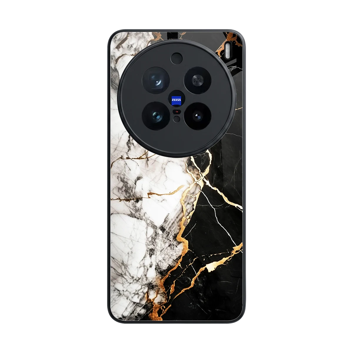 Gilded Marble back phone cover | glass case for vivo x200 pro