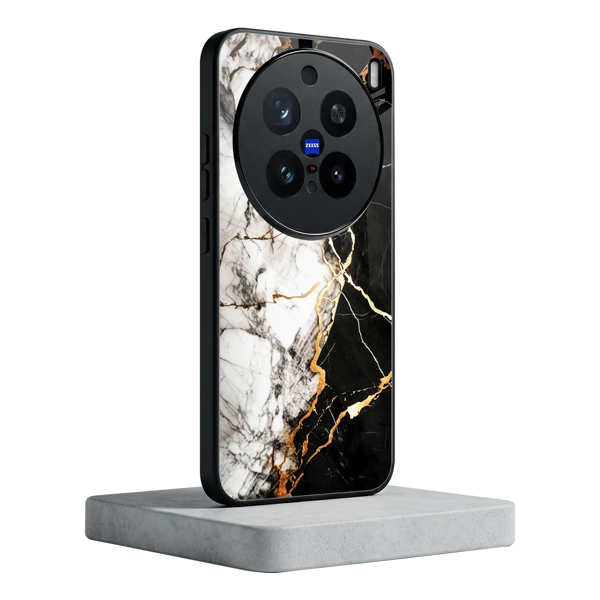 Gilded Marble vivo x200 pro mobile cover | shockproof glass phone case