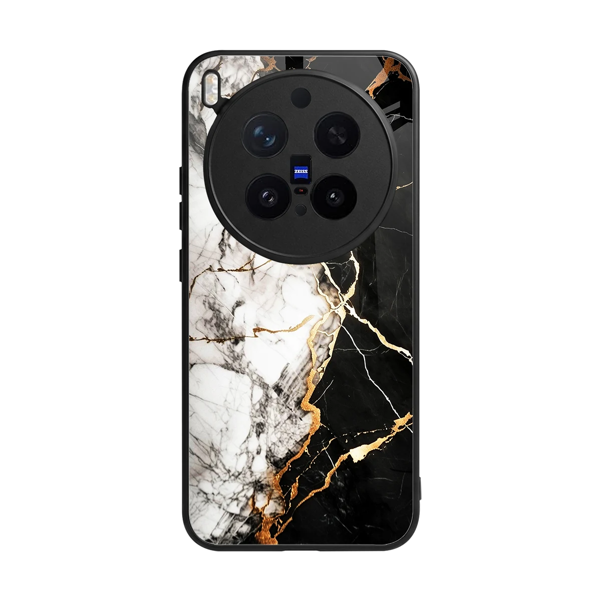 Gilded Marble back phone cover | glass case for vivo x300 pro