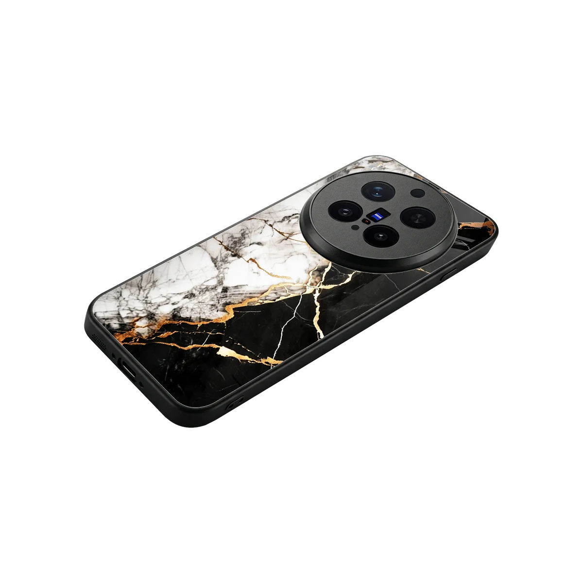 Gilded Marble stylish phone case for vivo x300 pro | glossy glass and slim fit