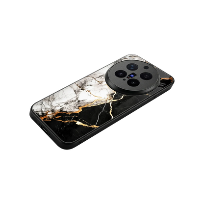 Gilded Marble stylish phone case for vivo x300 pro | glossy glass and slim fit
