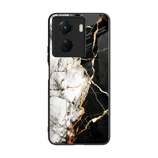 Gilded Marble back phone cover | glass case for vivo y16